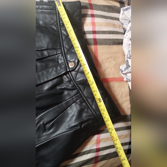 Leather Sandro Shorts size 42 US 10 - Picture 6 of 10